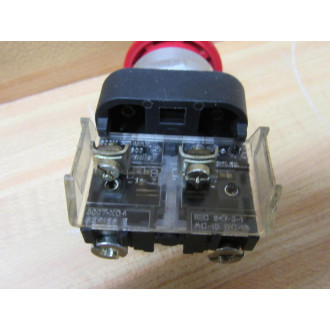 Allen Bradley 800T-FXD4 Push Button 800TFXD4 Red W800T-XD4 - Used