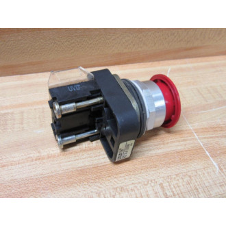 Allen Bradley 800T-FXD4 Push Button 800TFXD4 Red W800T-XD4 - Used