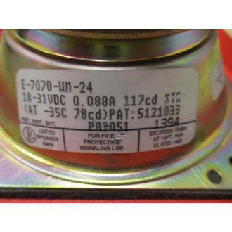 Wheelock E-7070-WM-24 Fire Alarm & Strobe E7070WM24 (Pack of 3) - Used