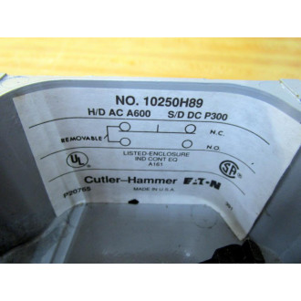 Cutler Hammer 10250H89 Push Button Control Station Enclosure - New No Box