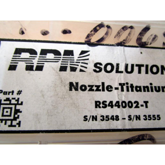 RPM Solutions RS44002-T Titanium Nozzle RS44002T (Pack of 7)