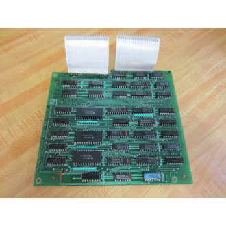 Gould B017-800 Circuit Board B017800 w2 Ribbon Cables - Used