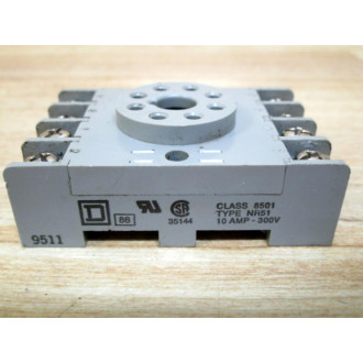 Square D 8501-NR51 Relay Socket 8501NR51 Series B - New No Box