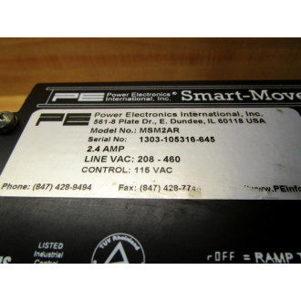 Power Electronics MSM2AR Smart-Move Variable Frequency Drive - Used