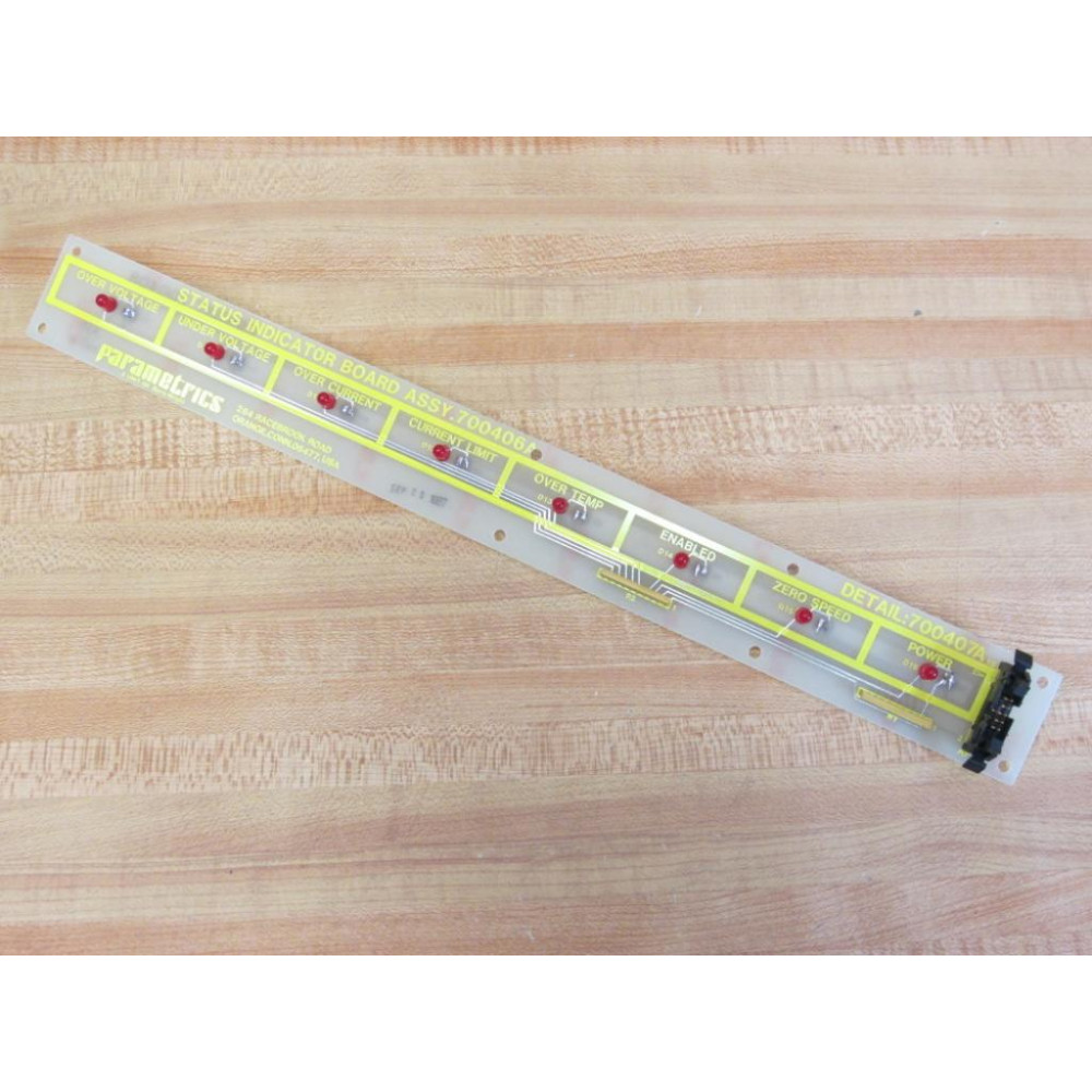 Parametrics 700406A Status Indicator Board 700408 - New No Box