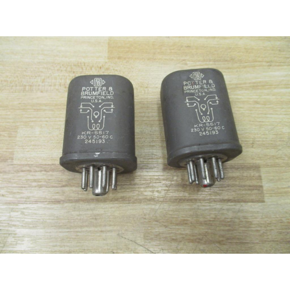 Potter & Brumfield KR-5517 Relay 245193 (Pack of 2) - Used