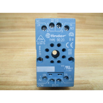 Finder 90.20 Relay Socket - Used