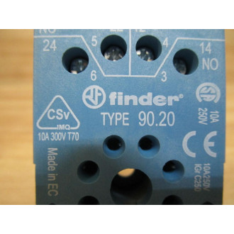 Finder 90.20 Relay Socket - Used