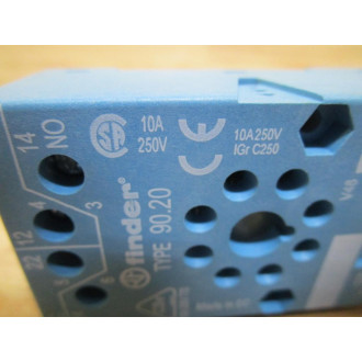 Finder 90.20 Relay Socket - Used