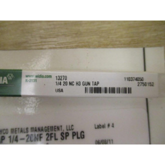 Widia 13270 Plug Hand Tap (Pack of 5)