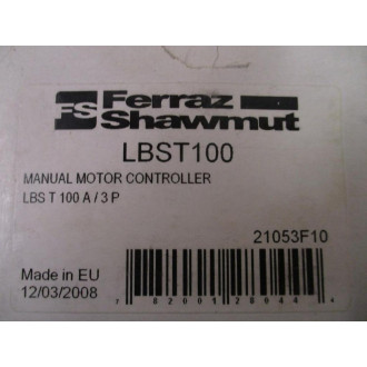 Ferraz Shawmut LBST100 Manual Motor Controller Switch 21053F10