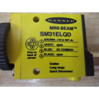 Banner SM31ELQD Mini-Beam Photoelectric Sensor - New No Box