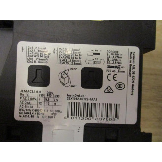 Siemens 3RT2024-1BB44-3MA0 Power Contactor 3RT20241BB443MA0 - New No Box
