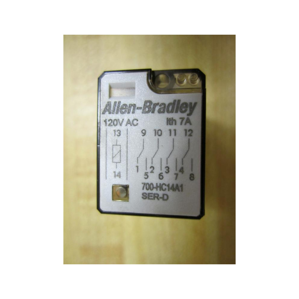 Allen Bradley 700-HC14A1-120V AC Relay 700-HC14A1-120VAC Series D (Pack of 2) - New No Box