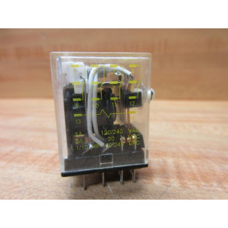 Square D 8501 RSD4M1P14V53 Relay 8501RSD4M1P14V53 WReset Button - Used