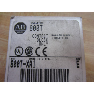 Allen Bradley 800T-XA1 Contact Block  800TXA1