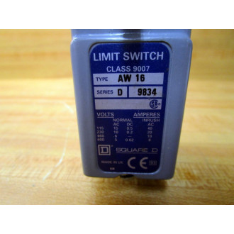 Square D 9007-AW16 Limit Switch 9007AW16 WO Rod Adapter - New No Box