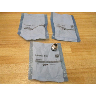 SMC KQG2H11-N02S Male Push To Connect Fitting KQG2H11N02S (Pack of 3)