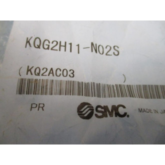 SMC KQG2H11-N02S Male Push To Connect Fitting KQG2H11N02S (Pack of 3)