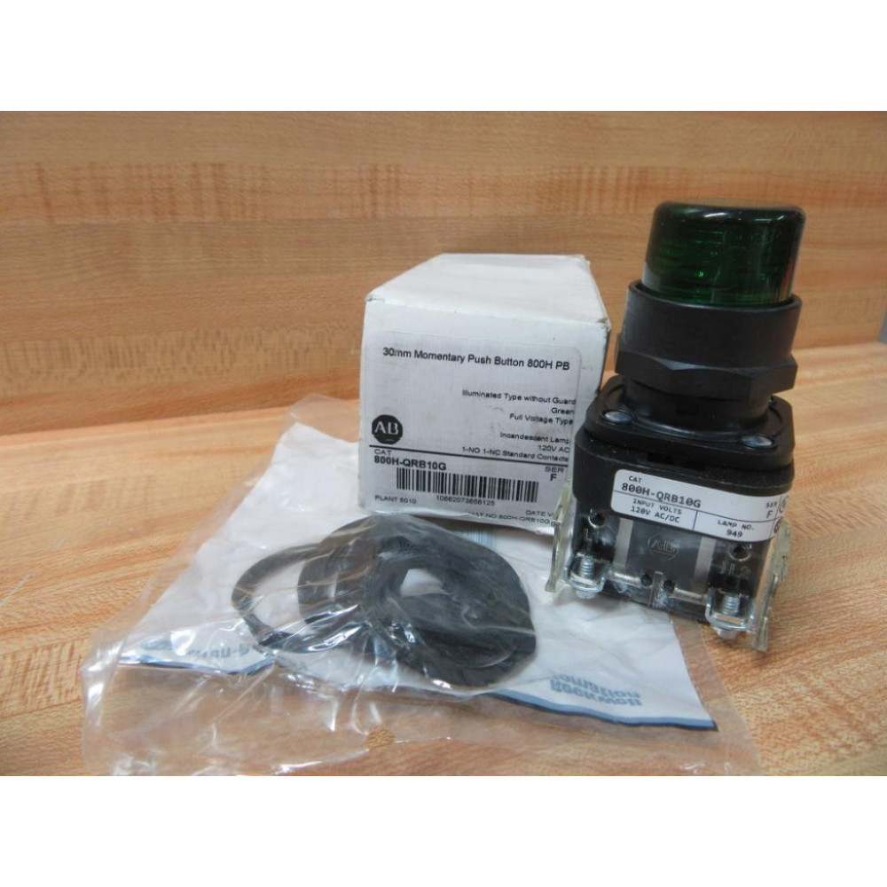 Allen Bradley 800H-QRB10G Push Button 800HQRB10G Allen Bradley 800H-QRB10G Push Button 800HQRB10G