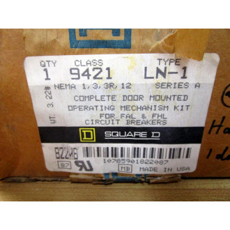 Square D 9421-LN1 Mechanism Kit 9421LN1 WAddt'l. Bracket Square D 9421-LN1 Mechanism Kit 9421LN1 WAddt'l. Bracket