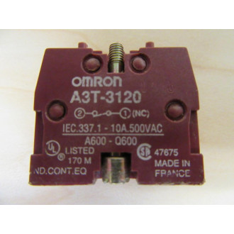 Omron A3T-3120 Contact Block (Pack of 2) - Refurbished