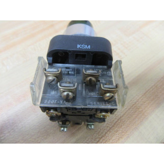Allen Bradley 800T-PT16G Green Pilot Light W800T-XA, 40171-002-01 - Used