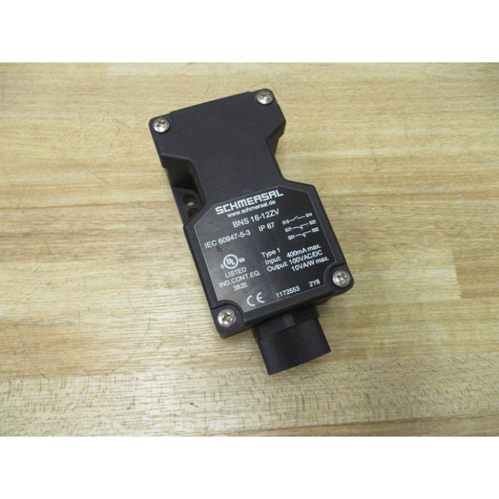 Schmersal BNS 16-12ZV Switch BNS1612ZV 12" NPT Adapter - New No Box Schmersal BNS 16-12ZV Switch BNS1612ZV 12" NPT Adapter - New No Box