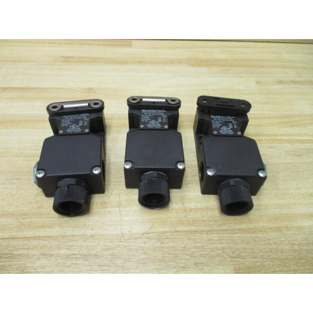 Schmersal AZ 16-12zvrk-M20 Safety Switch AZ1612zvrkM20 (Pack of 3) - Used Schmersal AZ 16-12zvrk-M20 Safety Switch AZ1612zvrkM20 (Pack of 3) - Used