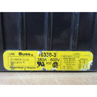 Bussmann 16330-3 Buss Distribution Block 163303 - New No Box