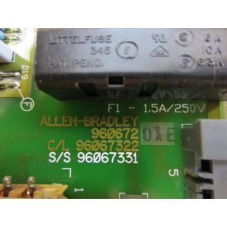Allen Bradley 960672 1771 Power Supply Bd 960672-91 960672-01 E - Used