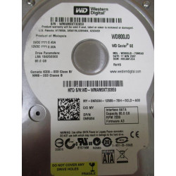Western Digital WD800JD-75MSA3 80GB Internal Hard Drive HDD WD800JD - Used