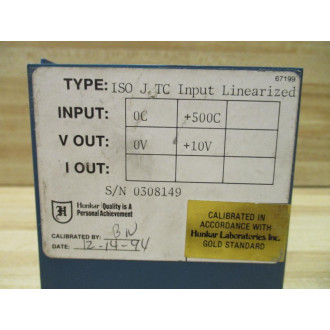Hunkar Laboratories 91203 Strain Gauge - New No Box