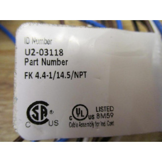 Turck FK 4.4-114.5NPT Eurofast Receptacle U2-03118 (Pack of 5) - New No Box