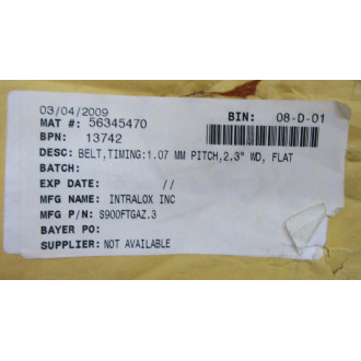 Intralox S900FTGAZ.3 Belt S900FTGAZ.3 30 Feet