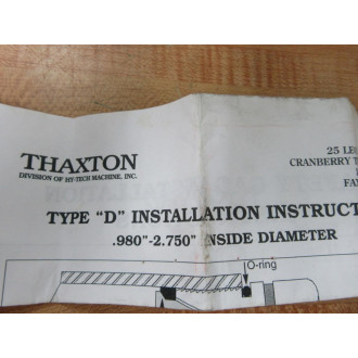 Thaxton 1.5-40 Pipe Plug 1540 .980"-2.750" ZZ9458 - New No Box