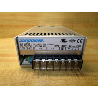 Sunpower SPS-230P-27 Power Supply SPS230P27 - New No Box