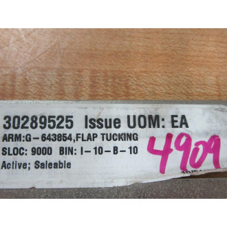 Flap Tucking G-643854 Arm 30289525 - New No Box