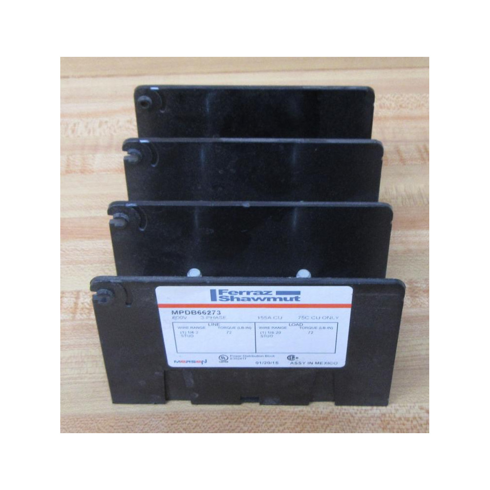 Ferraz  Shawmut MPDB66273 Power Distribution Block