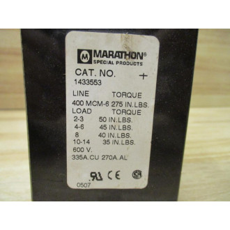 Marathon 1433553 Power Terminal Block - New No Box