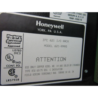 Honeywell 621-9990 12-Slot IPC 621 IO Rack 6219990 - New No Box Honeywell 621-9990 12-Slot IPC 621 IO Rack 6219990 - New No Box
