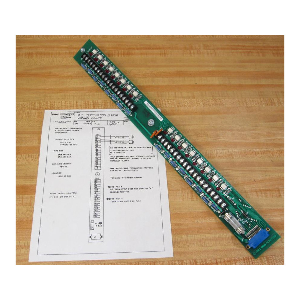 Siemens Landis & Gyr 535-420 Digital Input Termination Strip 535420 - New No Box