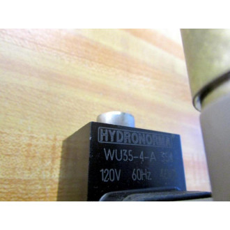 Hydronorma WU35-4-A Solenoid Valve WU354A Small Crack In Bottom Casing - Used