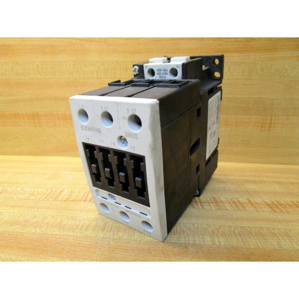 Siemens 3RT1036-1AR60 Contactor 3RT1036-1A.0 WO BottomFront Faceplate - Used Siemens 3RT1036-1AR60 Contactor 3RT1036-1A.0 WO BottomFront Faceplate - Used