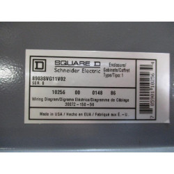 Square D 8903SVG11V02 Lighting Contactor Enclosure Only - New No Box