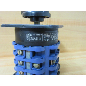 Kraus & Naimer A14 Rotary Cam Switch A14-8AE229 Chipped - Used