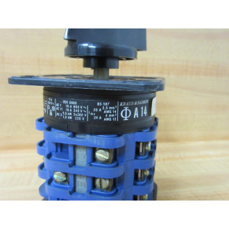 Kraus & Naimer A14 Rotary Cam Switch A14-8AE229 Chipped - Used