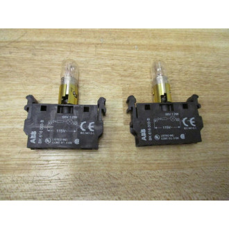 ABB SK 616 003-B Lamp Holder Contact Block SK616003B (Pack of 2) - New No Box