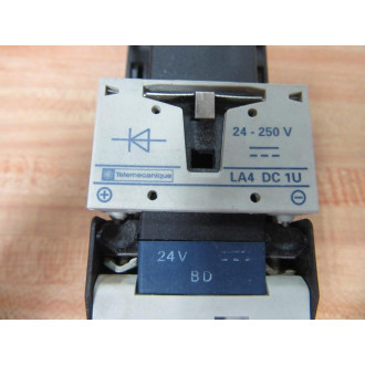 Telemecanique LP1D0910BD Contactor 023360 WO 1 CoverW LA4 DC 1U - New No Box