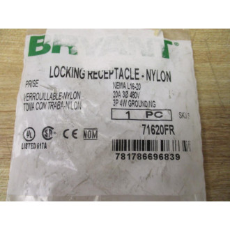 Bryant 71620FR Locking Receptacle L1620